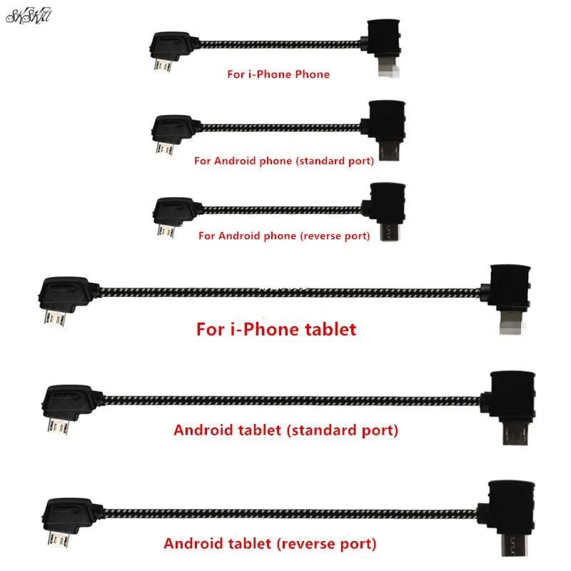 Drone Dji Rc Pro - Fernbedienungs-Datenkabel Telefon-Tablet-Kabel Nylonkabel für DJI Mavic