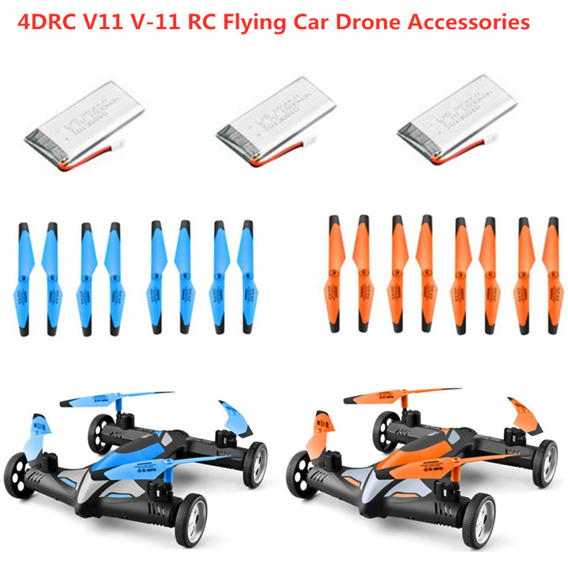 Rc Drone And Flying Car - 4DRC V11 Ferngesteuertes Flugauto-Drohnenteil 3,7V 700MAH