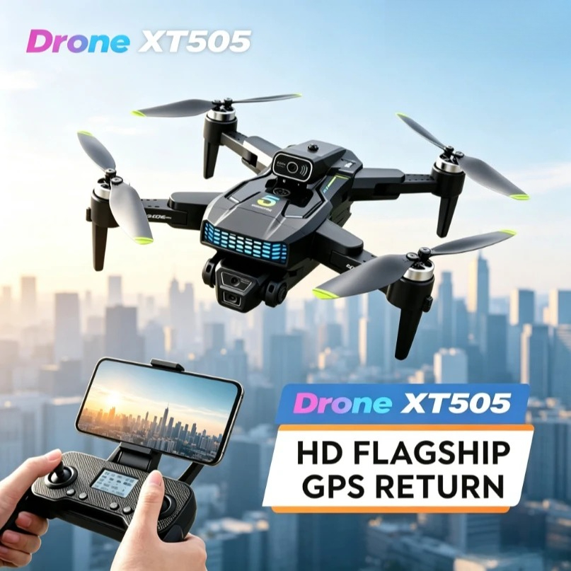 Xt505 Rc Drone - Original XT505 Faltbare GPS-Drohne Bürstenlos 5G
