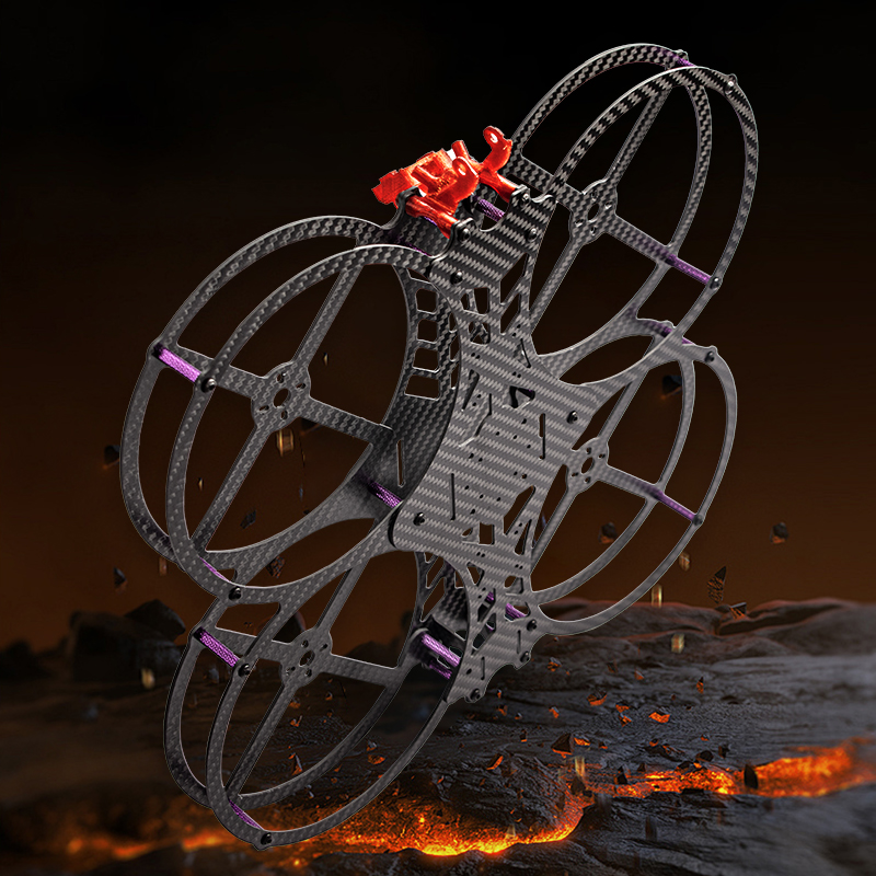 Drone Frame 5 Inch - Flyroun 5-Zoll-Carbonfaser-FPV-Rennrahmen-Set für RC Drone FPV