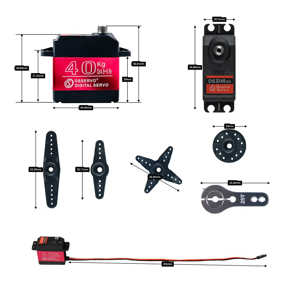 40 kg Dsservo DS3240 großes Dr – Rc Car Servo Bewertung und Preis