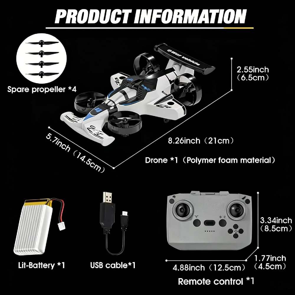 Dual-Modus Ferngesteuertes Flu – Rc Drone And Flying Car Bewertung und Preis